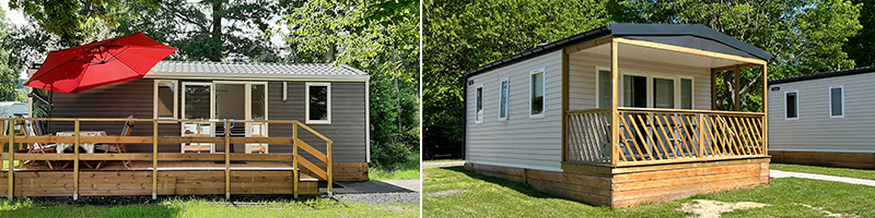 Camping im Westerwald. Mietchalet.